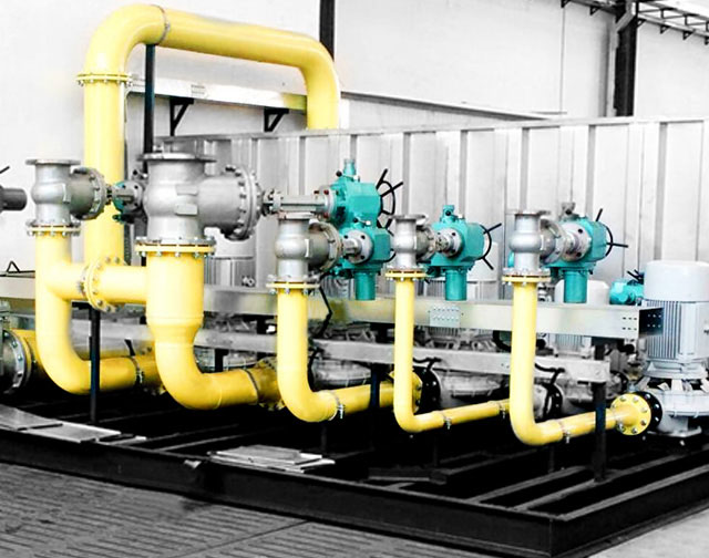 Performance testing line for Plate Heat Exchanger Unit and other similar products ensure the reliable products