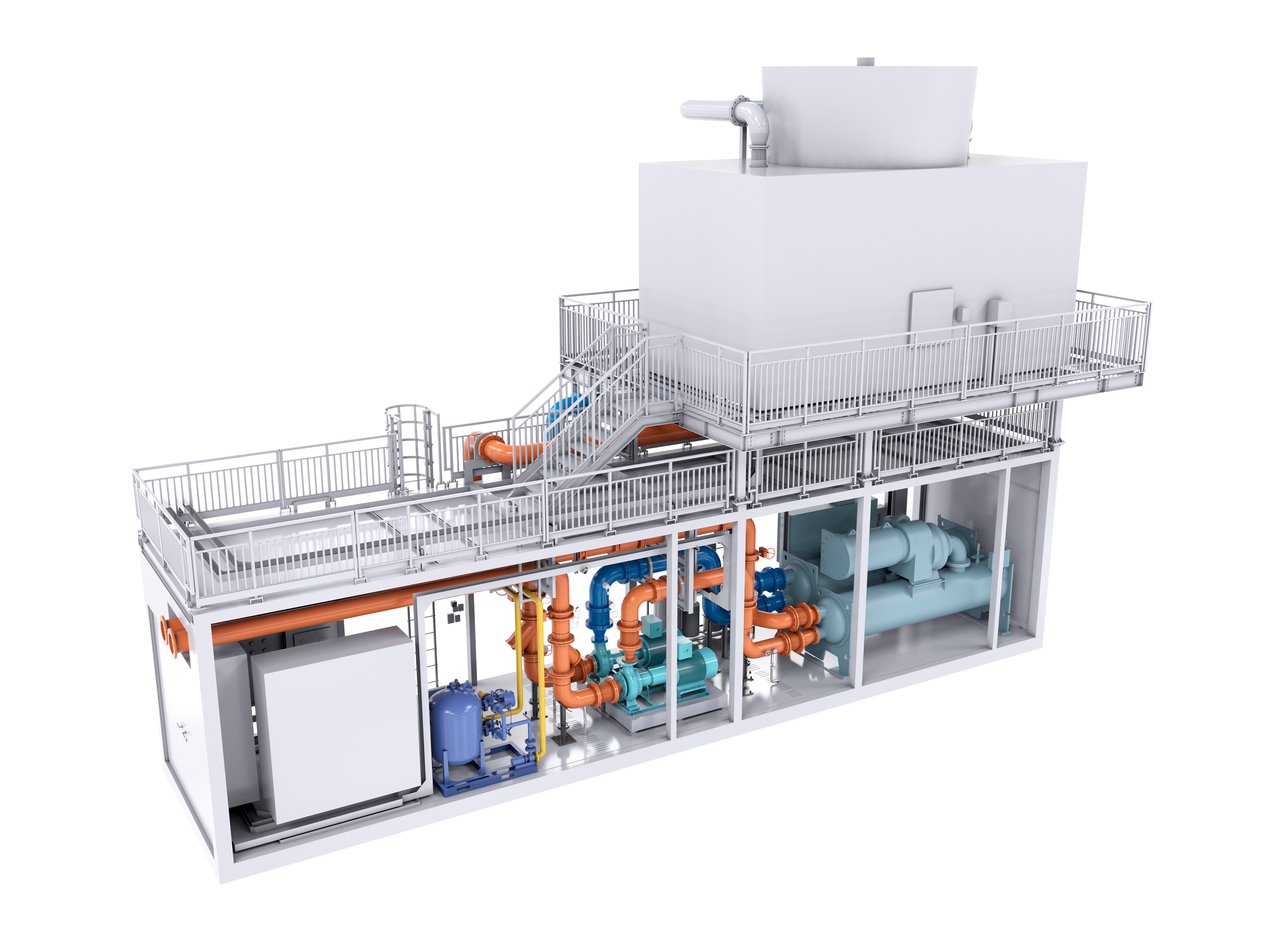 Prefabricated Outdoor Cooling Station Low-Temperature Type (AIS-L)
