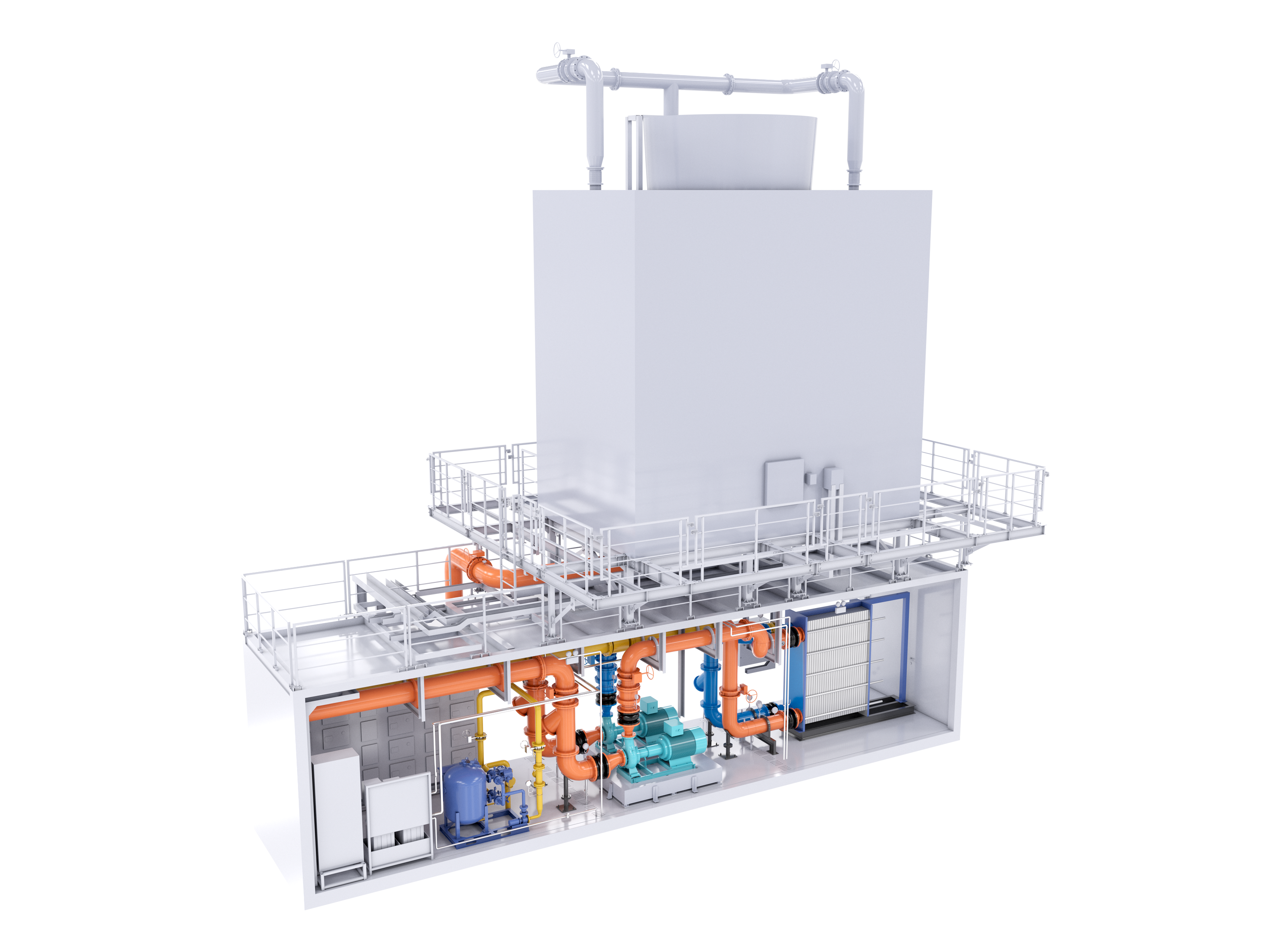 Prefabricated Outdoor Cooling Station Medium-Temperature Type (AIS-M)